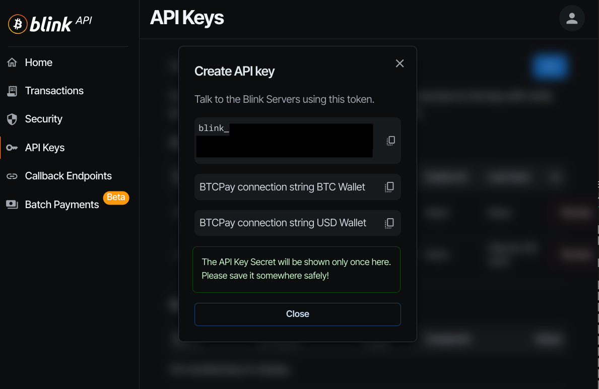 API key